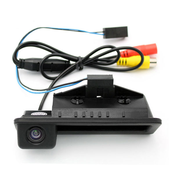 AupTech Car Rear View Camera with 12 LED for BMW E82 E88 E90 E91 E92 E93 E39 E60 E61 X1 E84 X5 E70 X6 E71 E72 Waterproof CCD Reverse Parking Backup Camera HD Night Vision NTSC Type RCA Video Cable 5558990211 