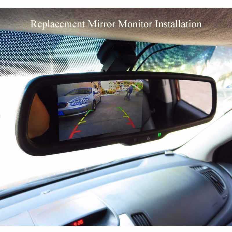Backup Camera & Replacement Rear Mirror Monitor For Honda CRV CR-V 