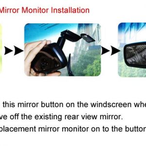 replacement rear view mirror monitor installation guide & oembackupcam.com