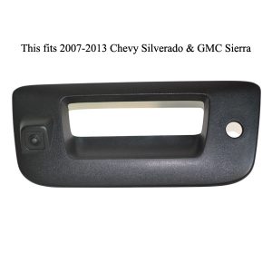 tailgate handle backup camera for Chevrolet Silverado and GMC Sierra & oembackupcam.com