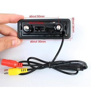 Skoda Roomster Fabia Octavia Yeti Superb Backup Camera dimension & oembackupcam.com