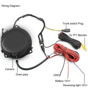 Volkswagen OEM Emblem Pop Open Backup Camera wiring & oembackupcam.com