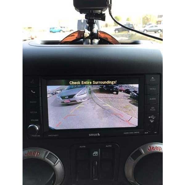 Vardsafe VS662 Jeep Wrangler backup camera for factory and aftermarket headunit